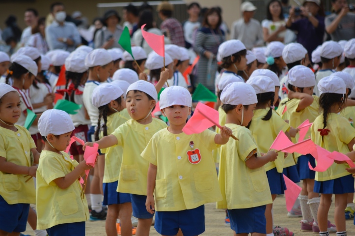 My 4 year old awesome boy during his school7s Sports Day closing ceremony.