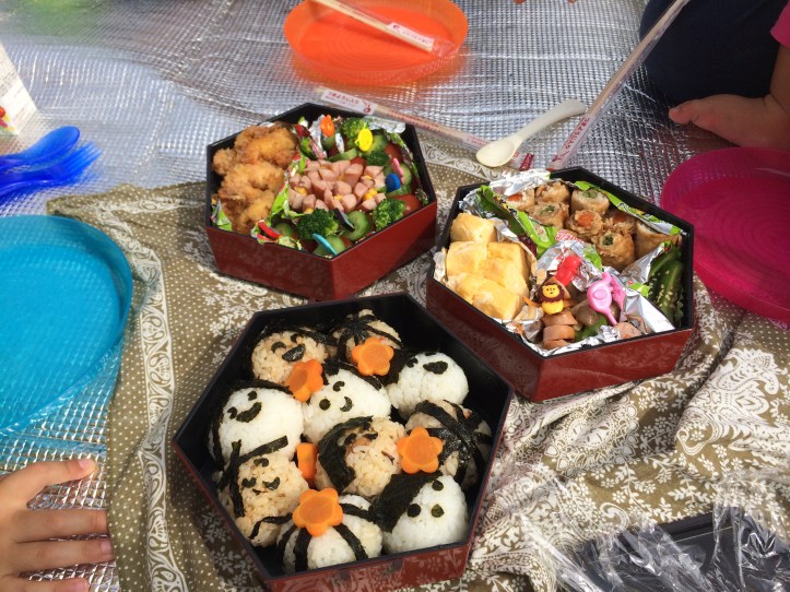 My wife's amazing undokai bento box creation.